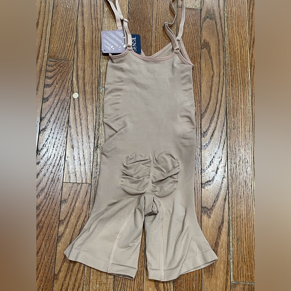 Elegant Tan Women's One-Piece Swimsuit